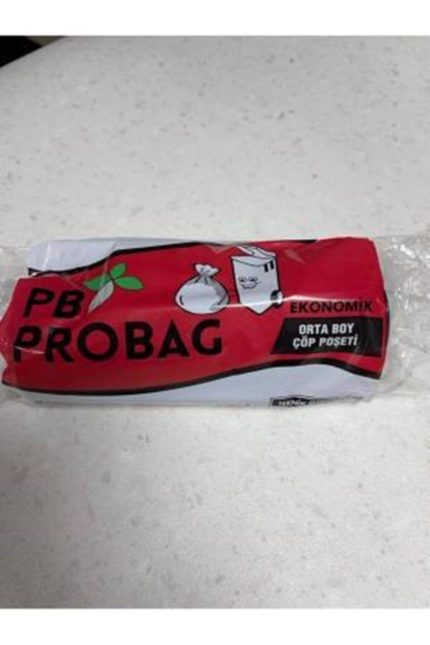 Pb Probag Ekonomik Ortaboy Çöp Poşeti 55x60 cm Mavi 20 'lı 5 Adet Rulo